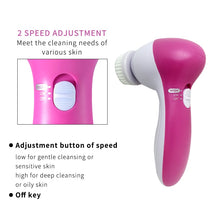 Load image into Gallery viewer, 5 in 1 Electric Facial Brush